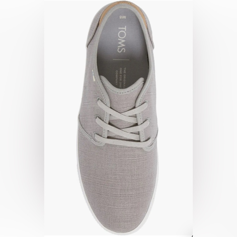 NEW TOMS Men's Carlo Light Gray Sneakers size 11